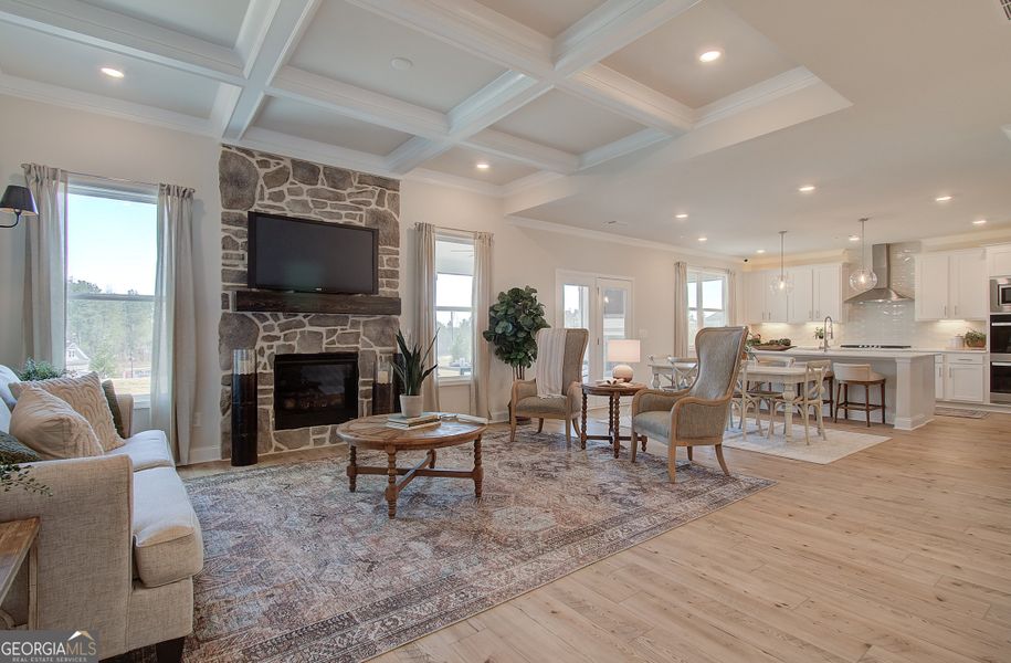 Furnished interior view inside a new home in Mallard’s Landing, Jefferson (Image 9).