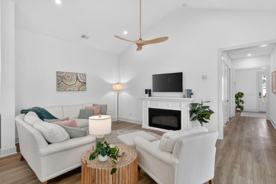 Furnished interior view inside a new home in The Domus Collection at Midtown Nexton, Summerville (Image 5). Furnished interior view inside a new home in The Domus Collection at Midtown Nexton, Summerville (Image 5).