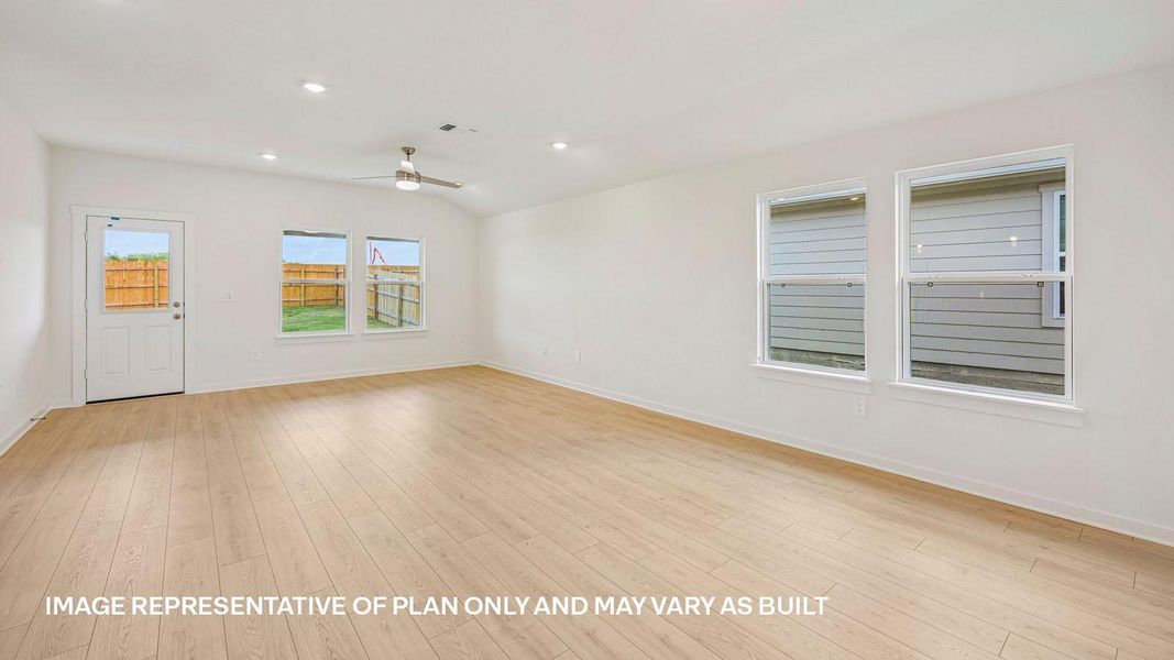 Spacious, unfurnished interior of a new home in Trails at Wildhorse, Austin (Image 18).