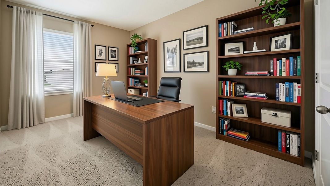 Representative furnished interior of a home built from the Campbell by D.R. Horton in Crossroads at Kelly Park, Apopka (Image 11).