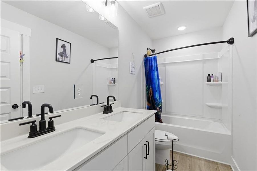 Furnished interior view inside a new home in , Hoschton (Image 28).