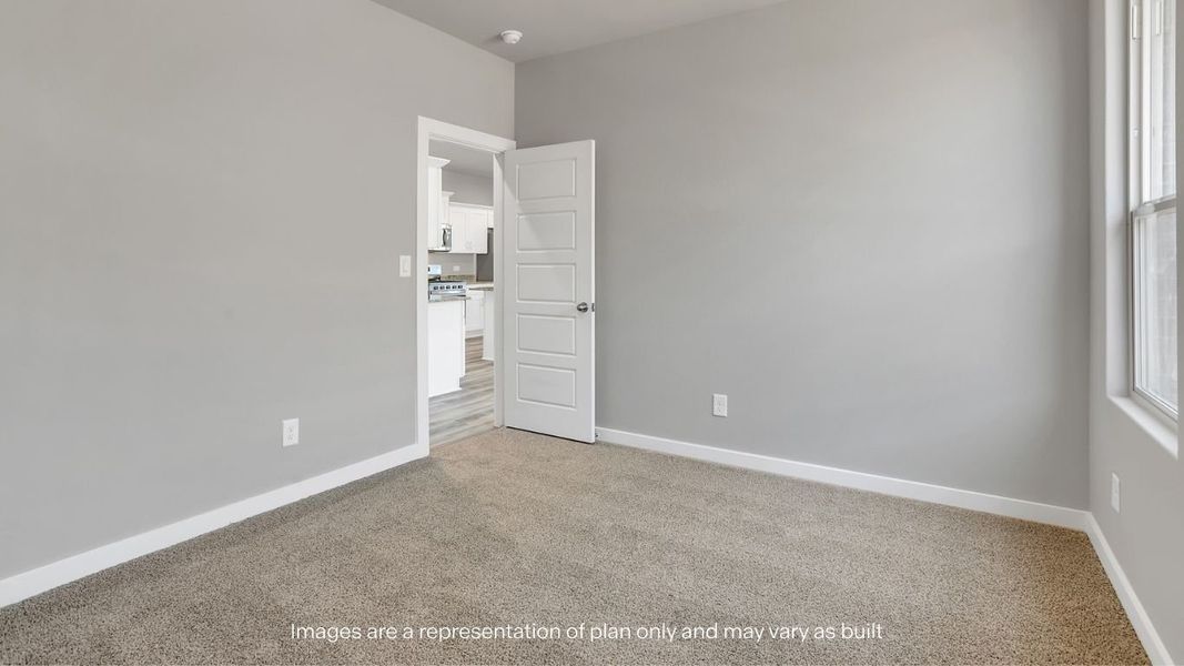 Representative unfurnished interior of a home built from the Jaxson by D.R. Horton in Mustang Ridge, Andrews (Image 23).
