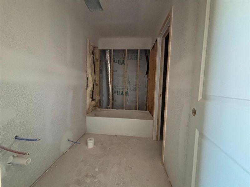 Actual progress of your home.