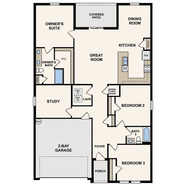 2D floor plan layout of this home in Palm Bay Classic, Palm Bay, FL (Image 3). 2D floor plan layout of this home in Palm Bay Classic, Palm Bay, FL (Image 3).
