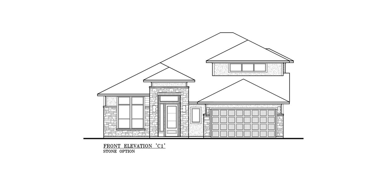 Representative exterior photo of a completed home built from the Bloomington by Chesmar Homes in Buffalo Crossing – New Phase Now Preselling, Cibolo, TX (Image 7). Representative exterior photo of a completed home built from the Bloomington by Chesmar Homes in Buffalo Crossing – New Phase Now Preselling, Cibolo, TX (Image 7).