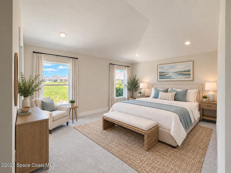Furnished interior view inside a new home in St. John's Preserve, Palm Bay (Image 9).