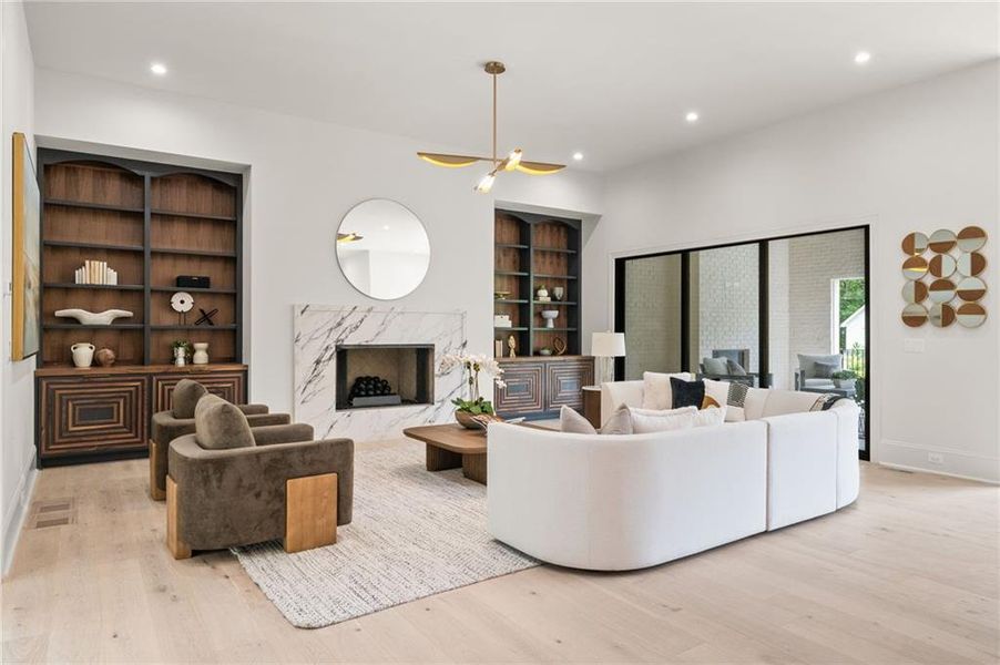 Furnished interior view inside a new home in , Atlanta (Image 31).