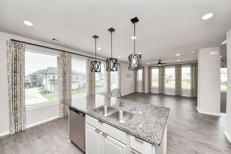 Furnished interior view inside a new home in The Groves, Humble (Image 11).