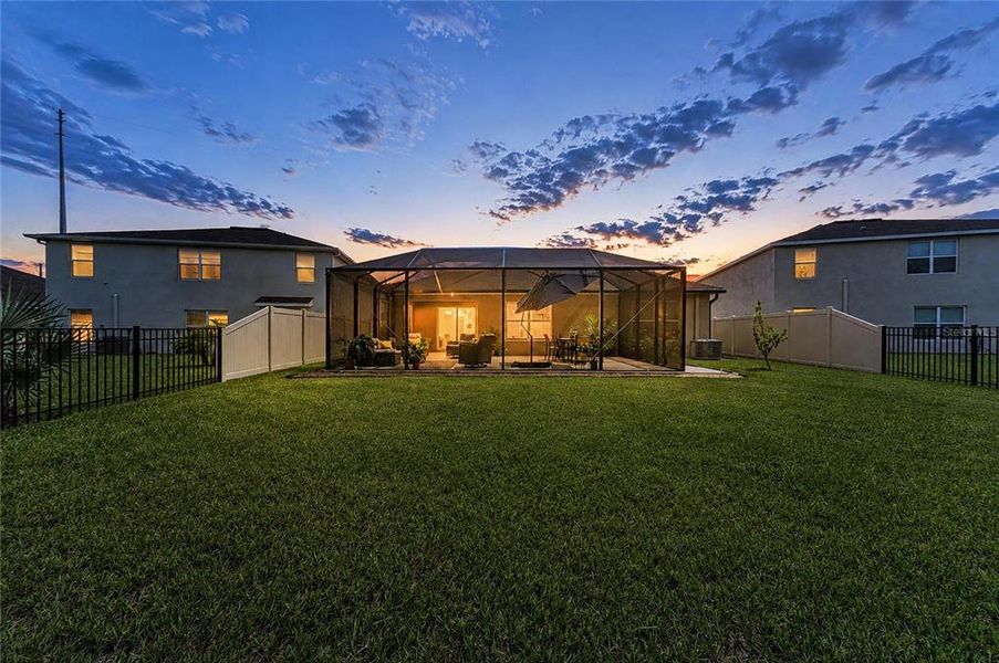 Exterior details and patio area of a home in Bella Lago, Parrish (Image 27).