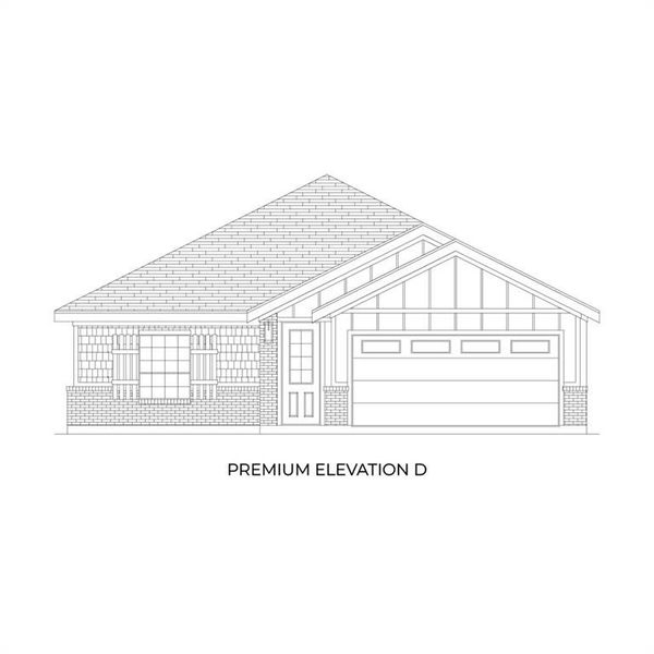 Exterior rendering of this home design in The Meadows, Krum, TX (Image 8).