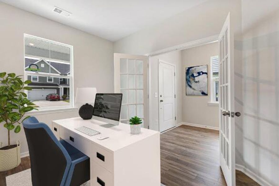 Furnished interior view inside a new home in Limehouse Farms, Summerville (Image 8).