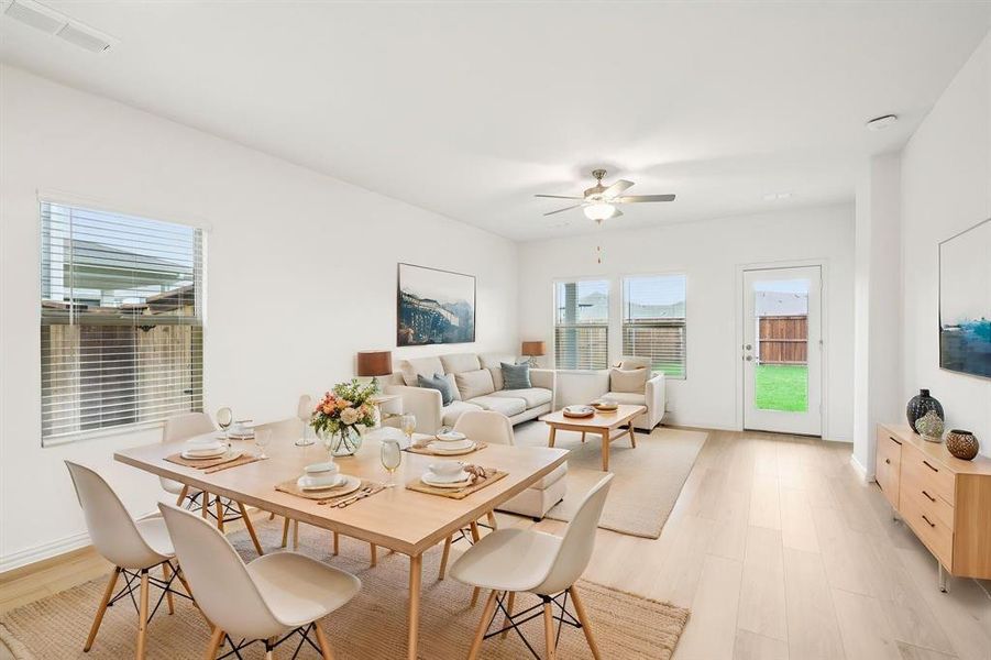 Furnished interior view inside a new home in Lakehaven - Spring Series, Farmersville (Image 10).