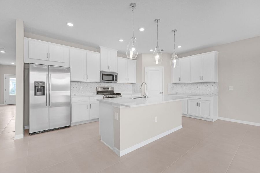 Furnished interior view inside a new home in Cherry Elm at SilverLeaf, St. Augustine (Image 3).