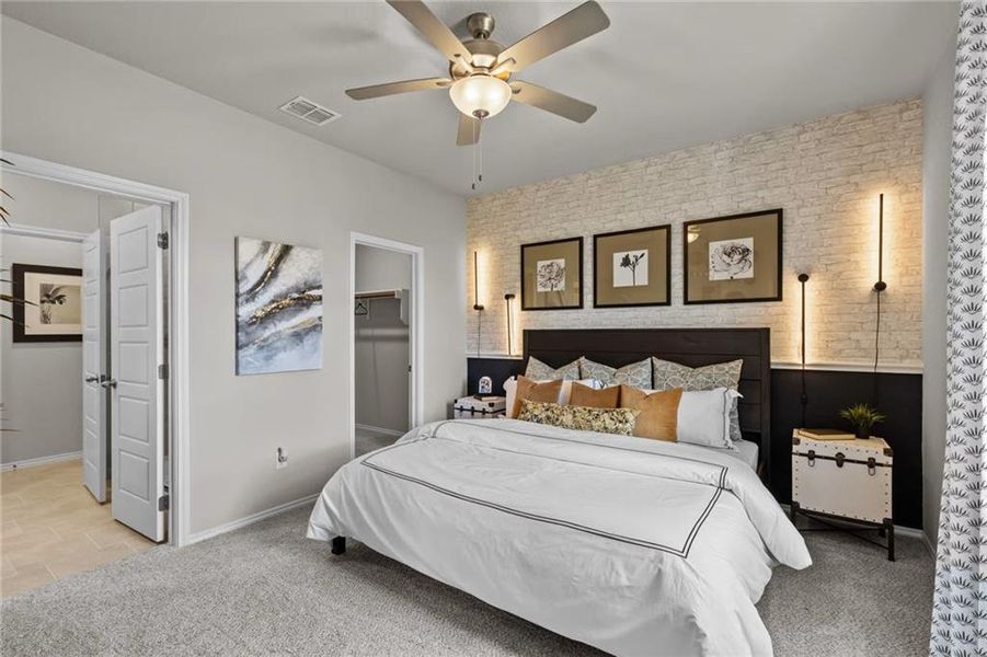 Furnished interior view inside a new home in Greene Farm, Cartersville (Image 25). Furnished interior view inside a new home in Greene Farm, Cartersville (Image 25).