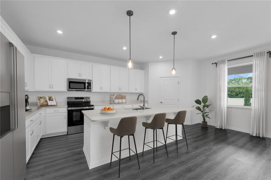 Furnished interior view inside a new home in , Leesburg (Image 12).