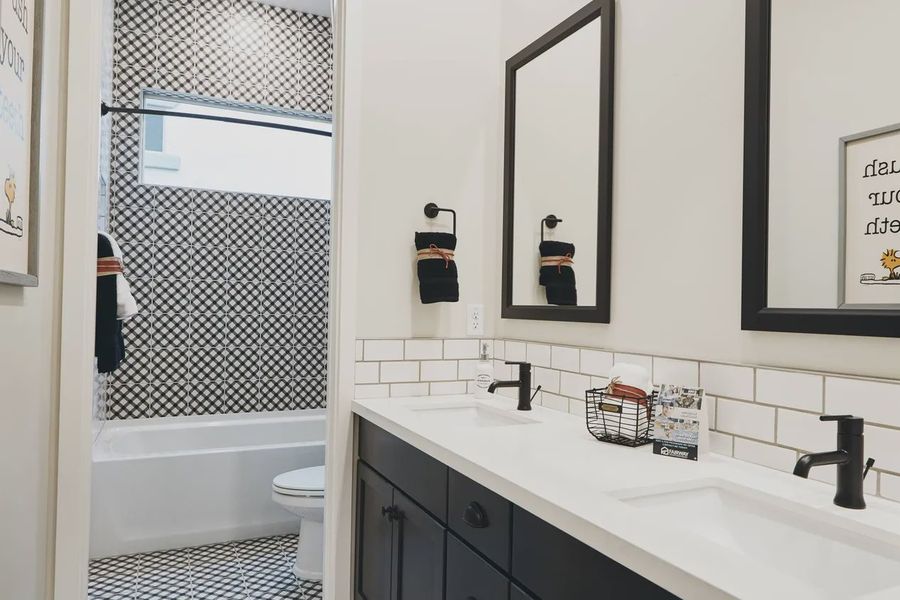 Furnished interior view inside a new home in Valencia at Granite Vista, Waddell (Image 15).