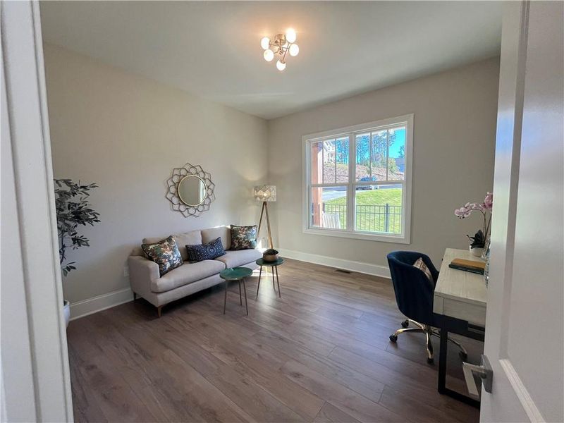 Furnished interior view inside a new home in Liberty Springs, Woodstock (Image 18). Furnished interior view inside a new home in Liberty Springs, Woodstock (Image 18).