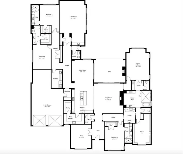 2D floor plan layout of this home in , Dallas, TX (Image 3). 2D floor plan layout of this home in , Dallas, TX (Image 3).