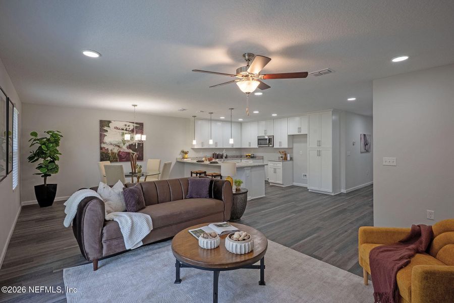 Furnished interior view inside a new home in , Jacksonville (Image 9).
