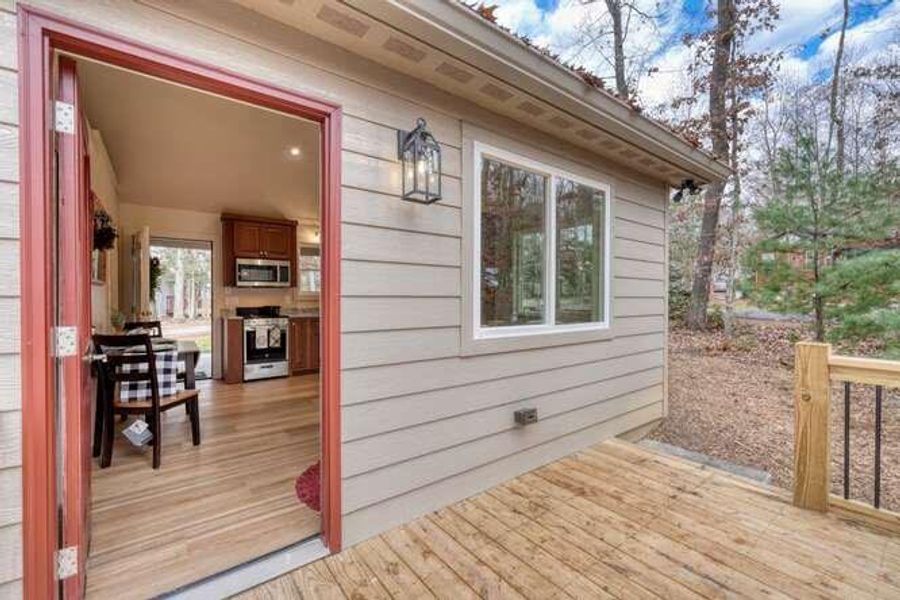 Exterior details and patio area of a home in , Blairsville (Image 22). Exterior details and patio area of a home in , Blairsville (Image 22).