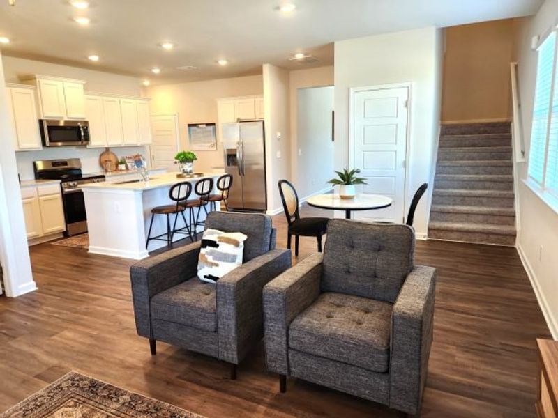 Representative furnished interior of a home built from the Waterford Townhome by Piedmont Residential in The Retreat at Browns Ridge, Newnan (Image 8).