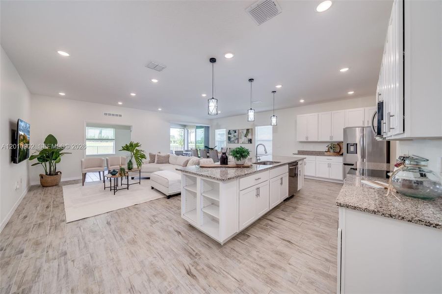 Furnished interior view inside a new home in , Port St. Lucie (Image 10).
