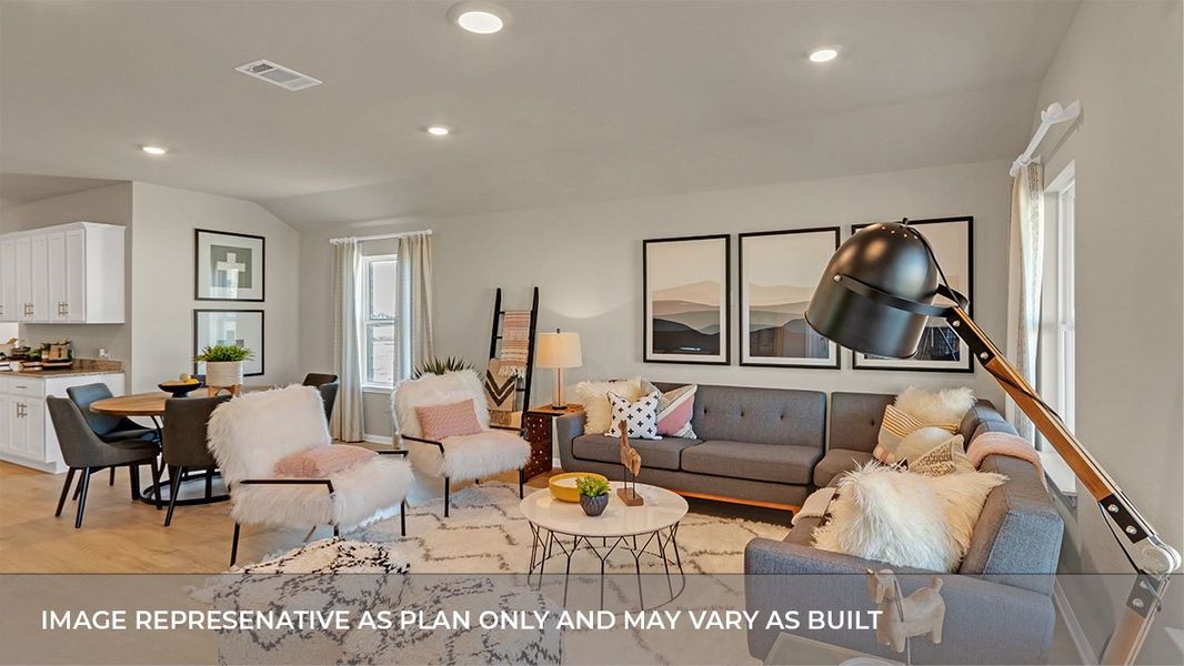 Furnished interior view inside a new home in Bar W Ranch, Leander (Image 15).