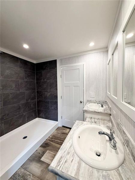 Furnished interior view inside a new home in , Cleveland (Image 8).