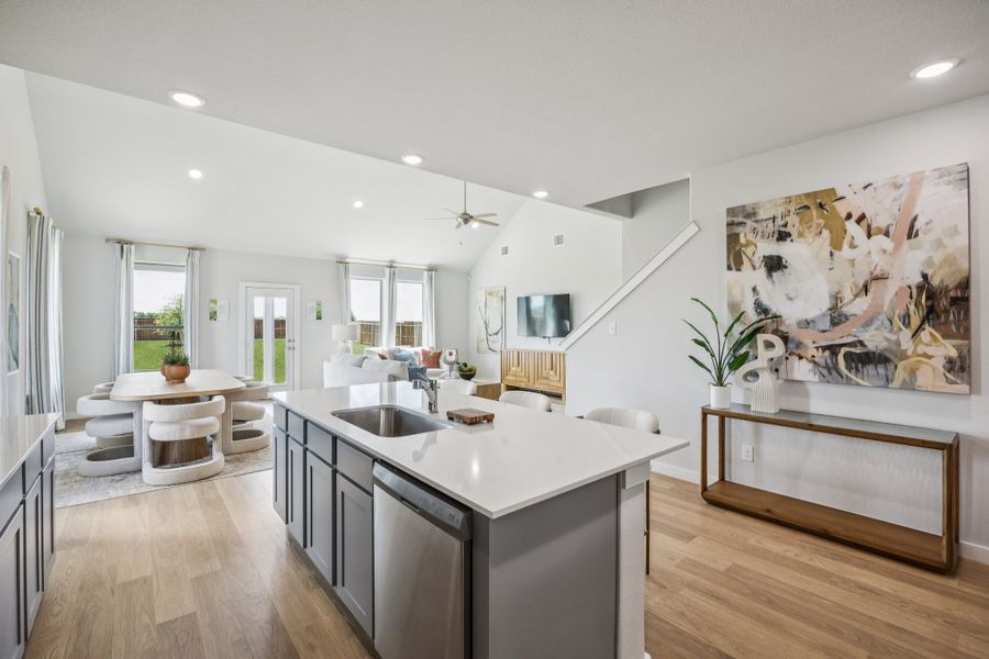 Kitchen in the Winters home plan by Trophy Signature Homes – REPRESENTATIVE PHOTO Kitchen in the Winters home plan by Trophy Signature Homes – REPRESENTATIVE PHOTO