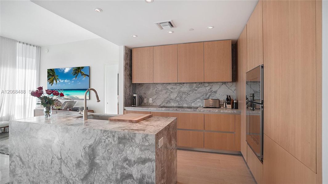Furnished interior view inside a new home in , Miami Beach (Image 8). Furnished interior view inside a new home in , Miami Beach (Image 8).