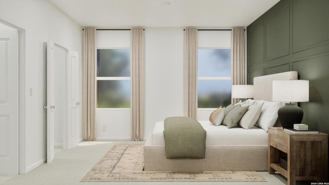 Furnished interior view inside a new home in Summerlin, San Antonio (Image 29).