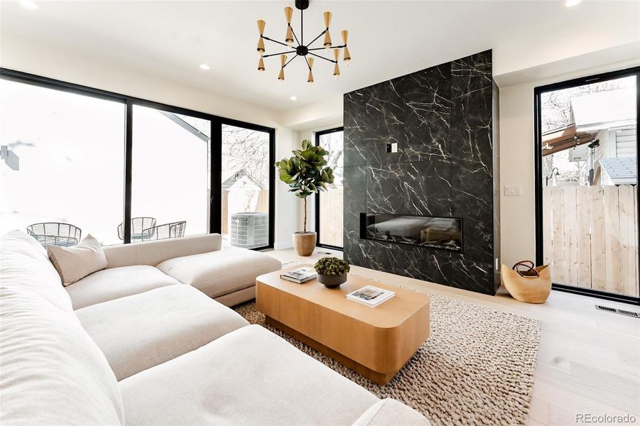 Furnished interior view inside a new home in , Englewood (Image 36).