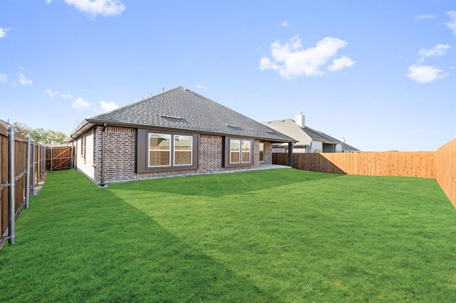 Exterior details and patio area of a home in Meadow Vista 60-65, Anna (Image 4). Exterior details and patio area of a home in Meadow Vista 60-65, Anna (Image 4).