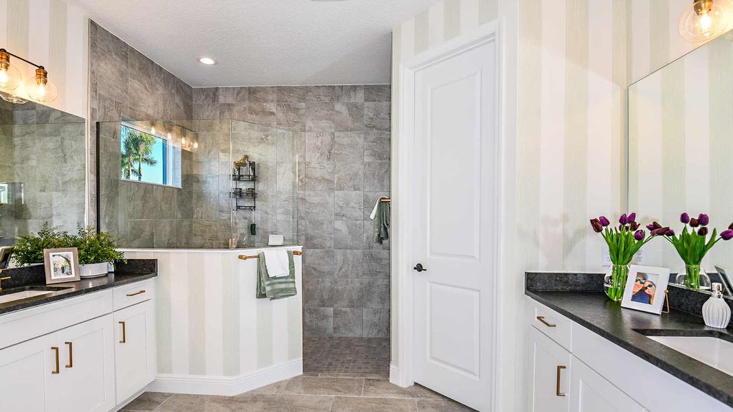 Furnished interior view inside a new home in SkySail Real Estate and Homes for Sale in Naples, FL - Neal Communities, Naples (Image 18).