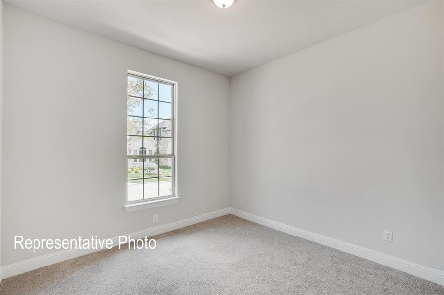 Carpeted spare room with plenty of natural light