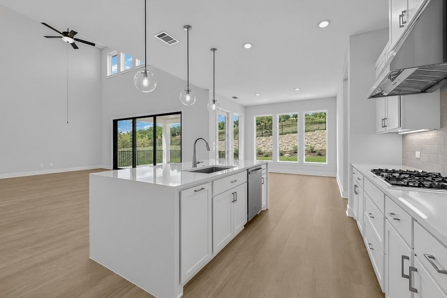 Furnished interior view inside a new home in Travisso, Leander (Image 7).