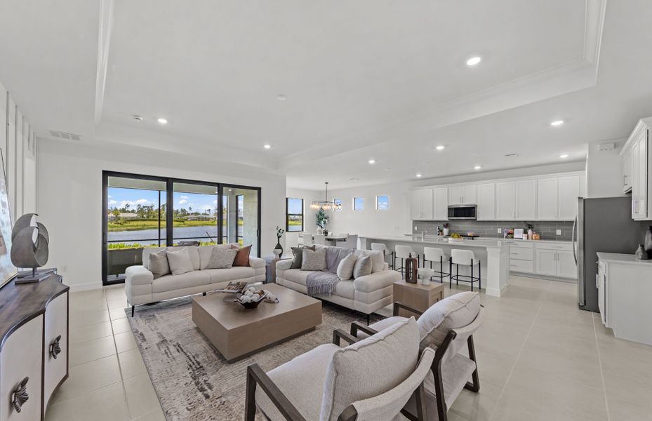 Furnished interior view inside a new home in Arbor Oaks, North Port (Image 13).