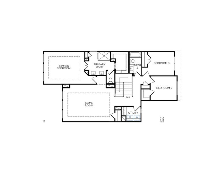 2D floor plan layout for the Maya by Tricoast Homes in Summer Place 35', Montgomery, TX (Image 4). 2D floor plan layout for the Maya by Tricoast Homes in Summer Place 35', Montgomery, TX (Image 4).