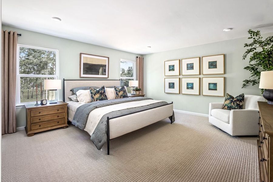 Representative furnished interior of a home built from the 2277 Modeled by KB Home in Jade Creek, Chapel Hill (Image 8).
