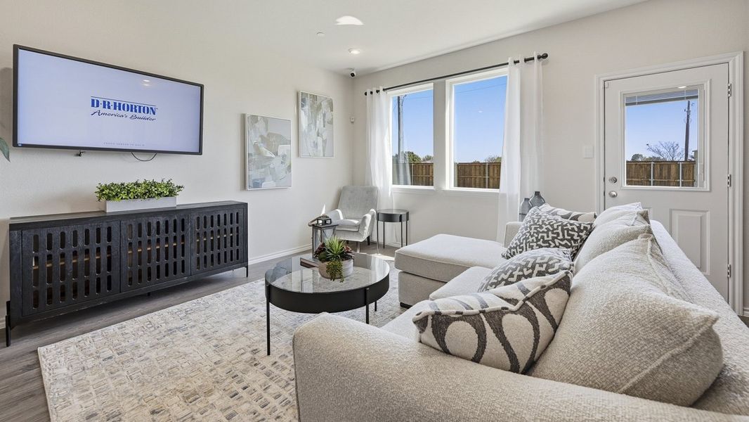 Representative furnished interior of a home built from the Benson by D.R. Horton in Arbor Trails South, Princeton (Image 16).