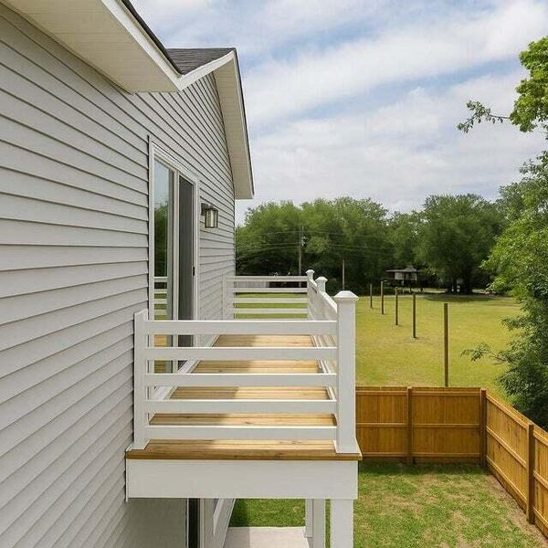 Exterior details and patio area of a home in , North Charleston (Image 24).