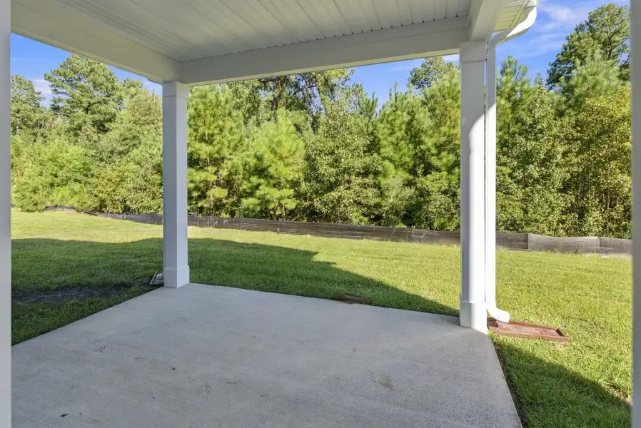 Exterior details and patio area of a home in The Groves of Berkeley, Moncks Corner (Image 3).