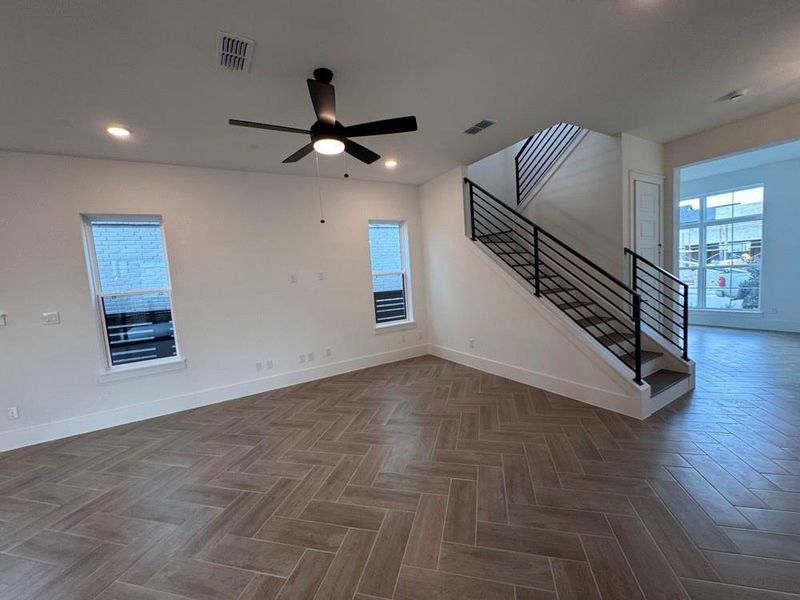 Spacious, unfurnished interior of a new home in Easthaven at Bridgeland Central - Vision Collection, Cypress (Image 10).