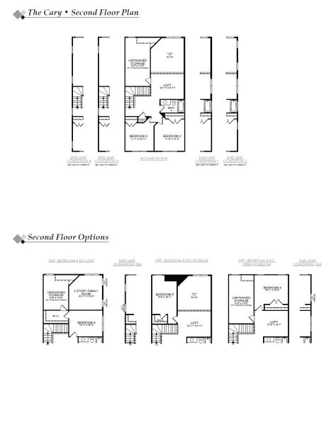 2D floor plan layout for the Cary by Eastwood Homes in CraigStone, Woodruff, SC (Image 4).