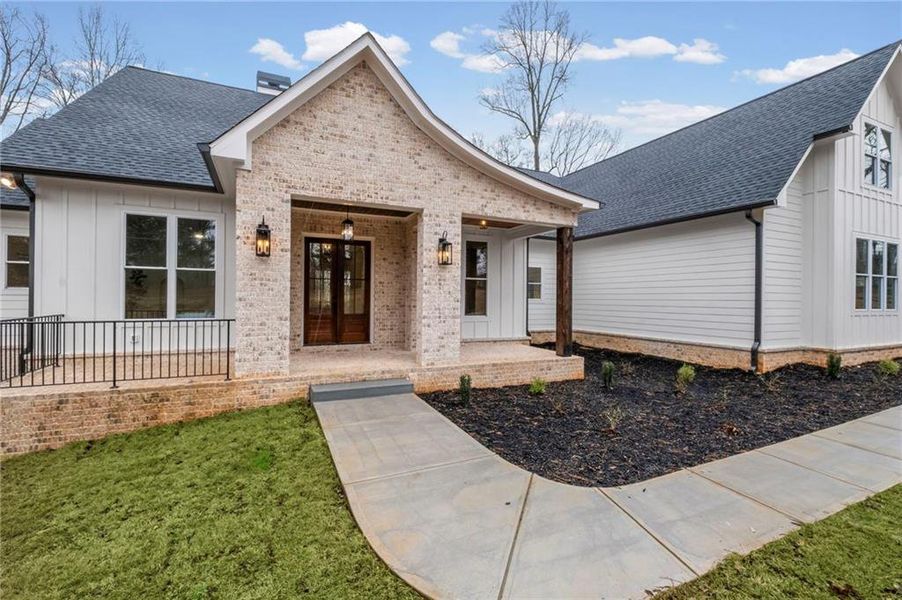 Exterior details and patio area of a home in , Canton (Image 4).