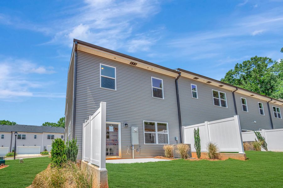 Exterior details and patio area of a home in Amplitude, Charlotte (Image 4). Exterior details and patio area of a home in Amplitude, Charlotte (Image 4).
