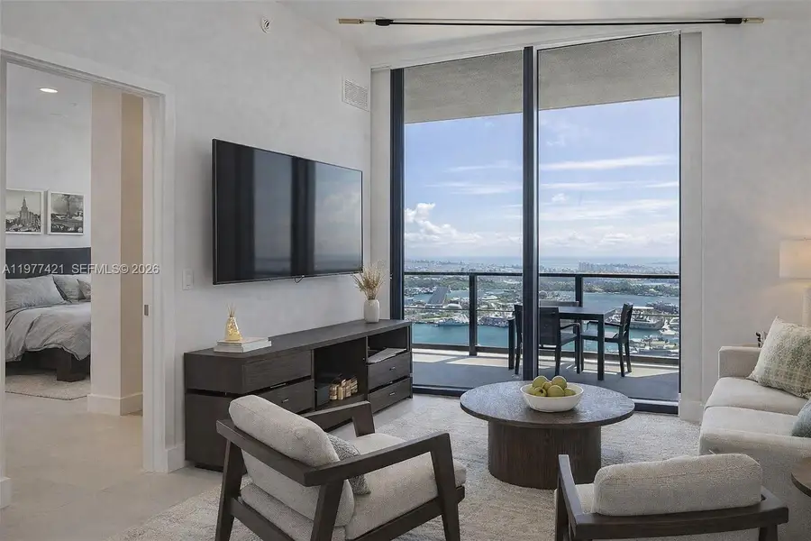 Furnished interior view inside a new home in , Miami (Image 6).