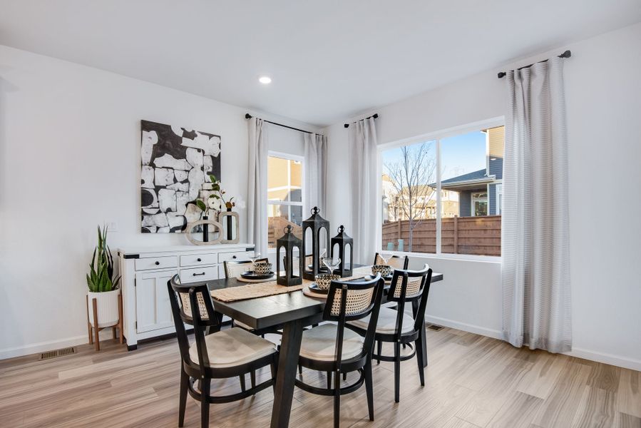 Furnished interior view inside a new home in Reunion, Commerce City (Image 17).