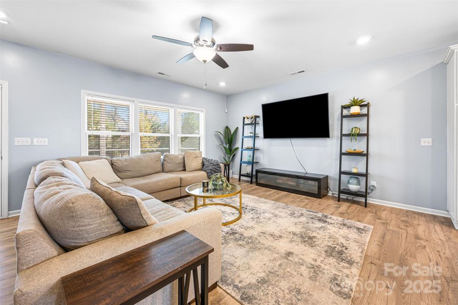 Living room off the kitchen