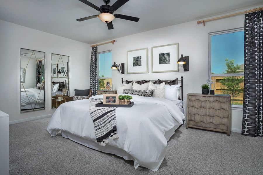 Representative furnished interior of a home built from the 1631 Modeled by KB Home in Olympia Falls, Fresno (Image 7).